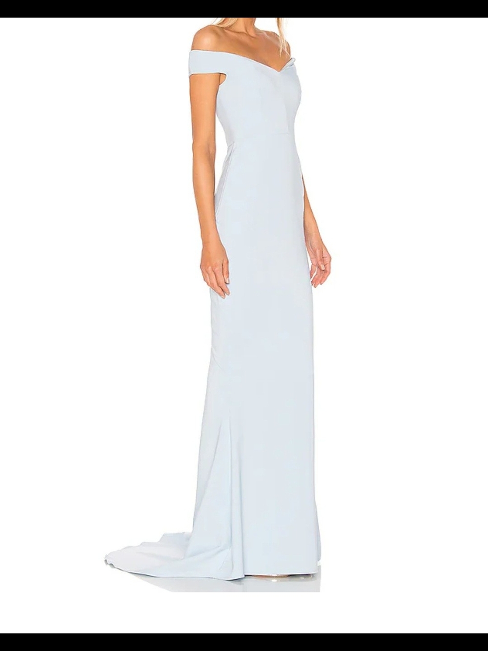 Nookie One-Shoulder Light Blue Mermaid Gown - Picture 2 of 3